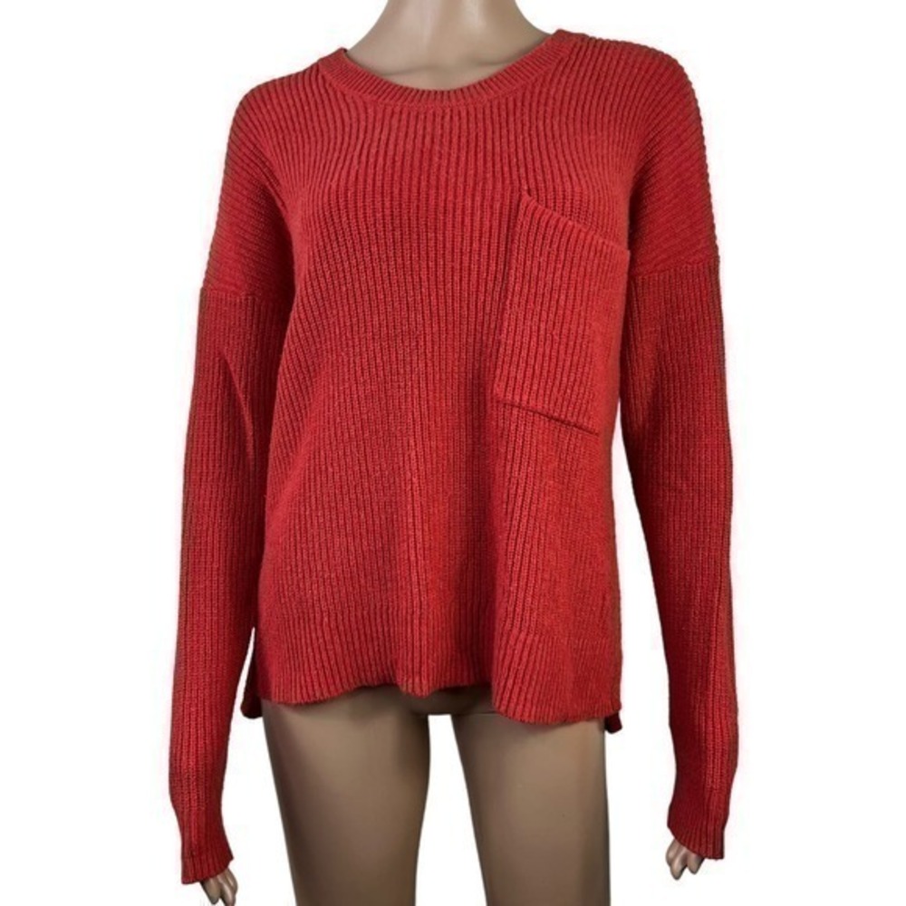 Madewell Womens Sweater Orange Pullover size S
